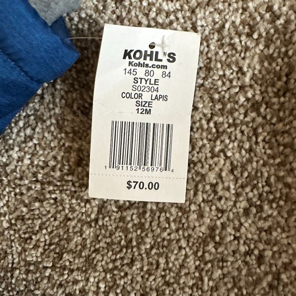 BABY BOY ZEROXPOSURE HEAVYWEIGHT COLORBLOCK PUFFER COAT SIZE 12M #K96 - Picture 3 of 3